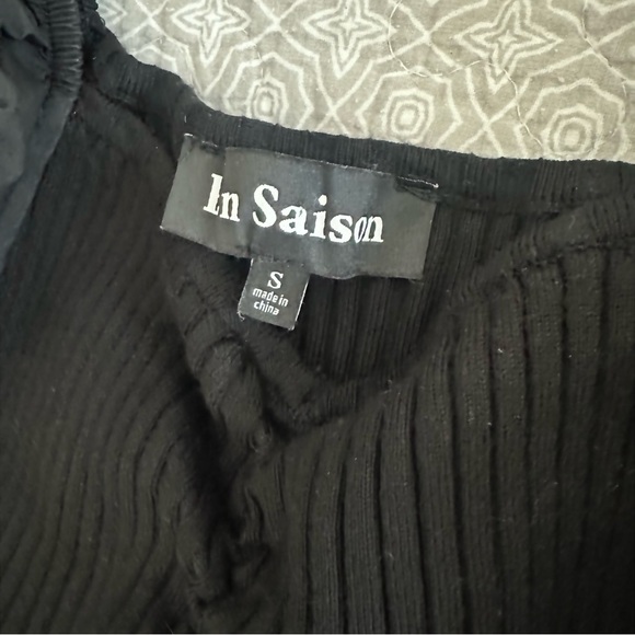 En Saison Balloon Sleeve Mini Dress Black Sweetheart Neckline Size S - Picture 6 of 9